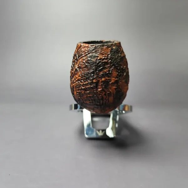 Proxima by Piero Vitale, Contrast Sandblasted Egg Briar Pipe, New - Image 5