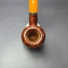 Rinaldo Triade Y Smooth Bent Billiard w/ Silver Estate Briar Pipe, Unsmoked - Image 5
