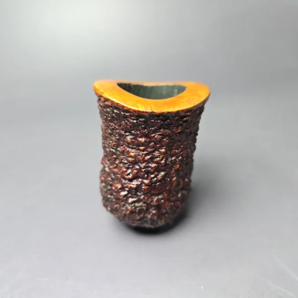 Brebbia MPB Naif 7013 Rusticated Dublin Estate Briar Pipe, Italian Estates, 9mm - Image 5