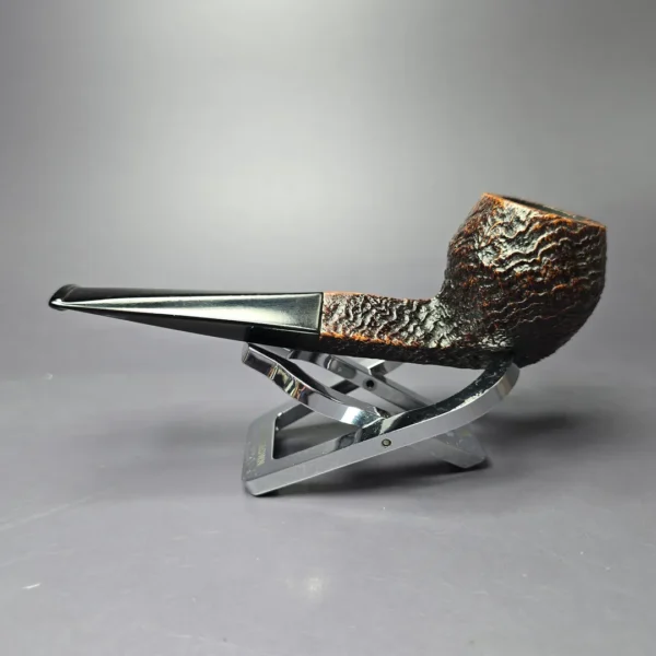 Dunhill 1992 Shell Briar 4104 Sandblasted Bulldog Estate Briar Pipe, English Estates - Image 5