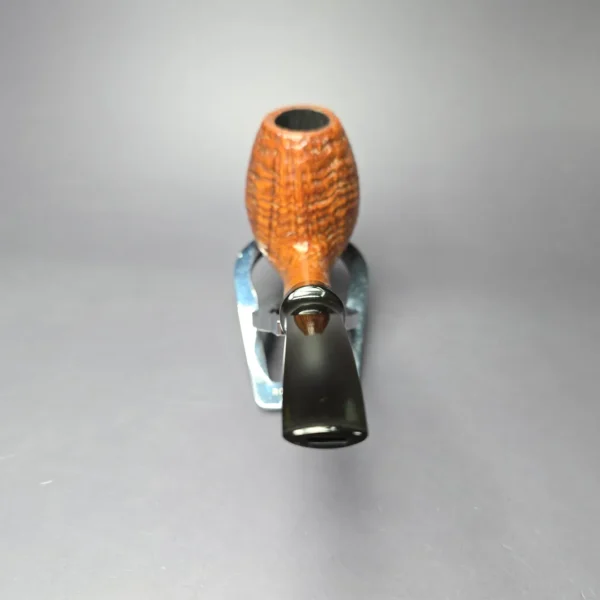 WO Larsen Straight Grain Grade Sandblasted Egg Estate Briar Pipe, Danish Estates - Image 5