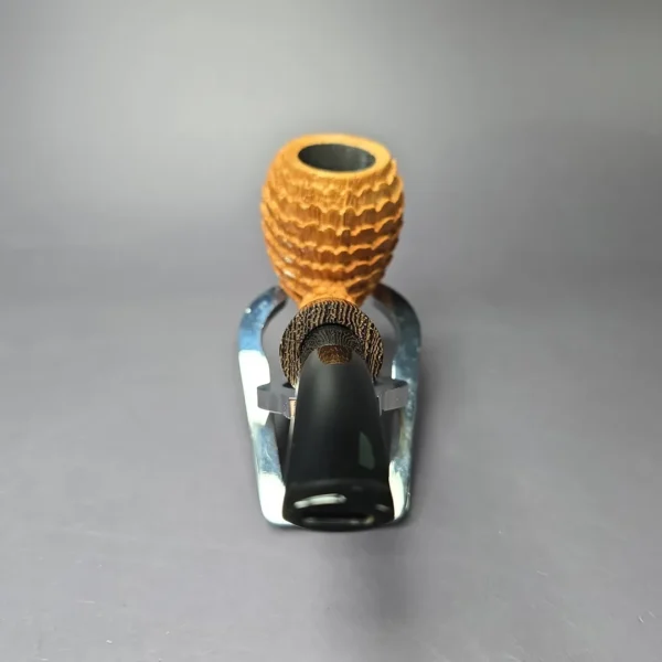 Eclesias Pipes “Dragon Scale” Sandblasted Acorn w/ Wenge Handmade Briar Pipe, New - Image 5