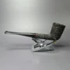 James Upshall Bark Group 6 Rusticated Long Dublin Estate Briar Pipe, Unsmoked - Image 5