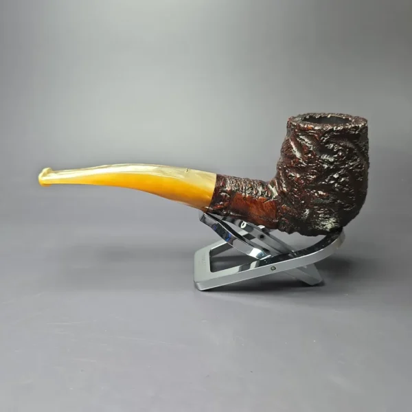 Caminetto Pre-175 Business 155 Rusticated Brandy Estate Briar Pipe, Unsmoked - Image 5