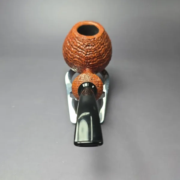 Lasse Skovgaard XL Sandblasted Brandy Estate Briar Pipe, Unsmoked - Image 5