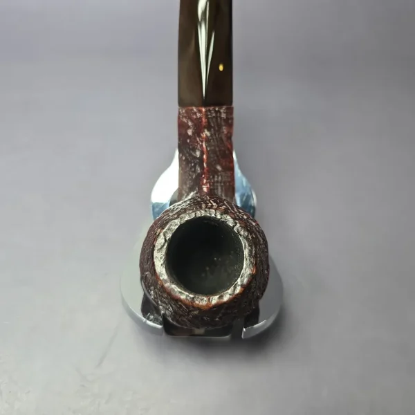 Dunhill 1927 Shell Briar Sandblasted Bent Bulldog Estate Briar Pipe, English Estates - Image 5