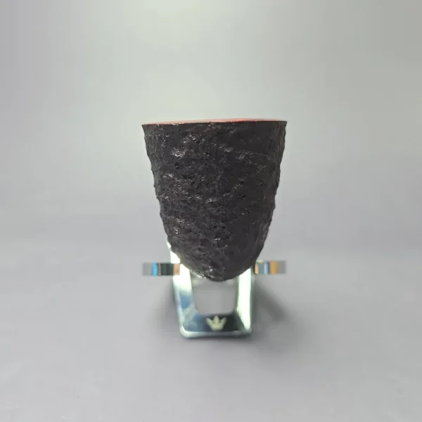 James Upshall Bark Group 6 Rusticated Panel Dublin Estate Briar Pipe, Unsmoked - Image 5