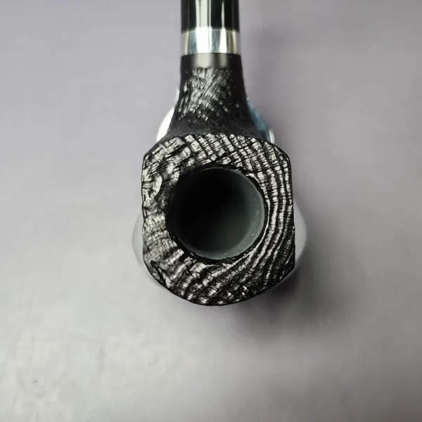 Morgan BlackJack 31 Sandblasted Panel Horn Briar Pipe, New - Image 6