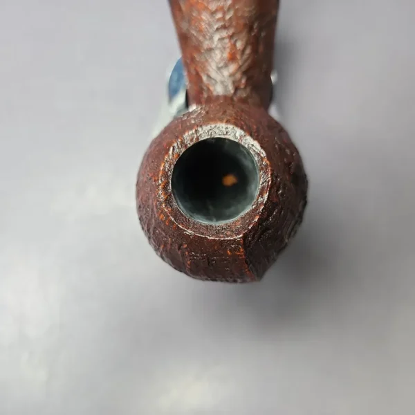 HS Studio Sandblasted Blowfish w/ Boxwood Estate Briar Pipe, Unsmoked - Image 6