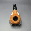 C-Pipe Sandblasted Nosewarmer Apple Handmade Briar Pipe, New - Image 6