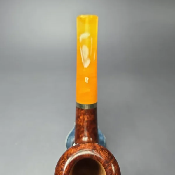 Rinaldo Triade Y Smooth Bent Billiard w/ Silver Estate Briar Pipe, Unsmoked - Image 6