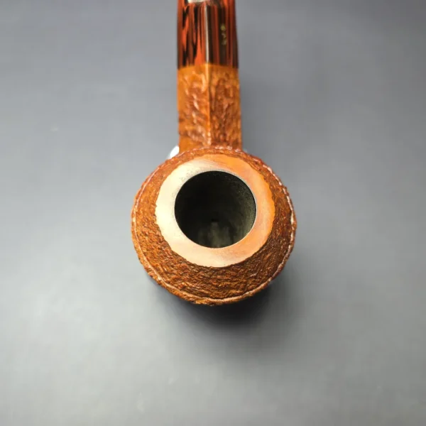 Ferndown Antique Bark 3 Star Rusticated Bulldog w/ Cumberland Estate Briar Pipe, English Estates - Image 6