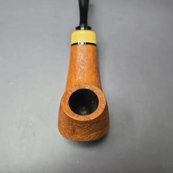 Eclesias Pipes Sandblasted Volcano w/ Boxwood Estate Briar Pipe, Czech Estates - Image 6