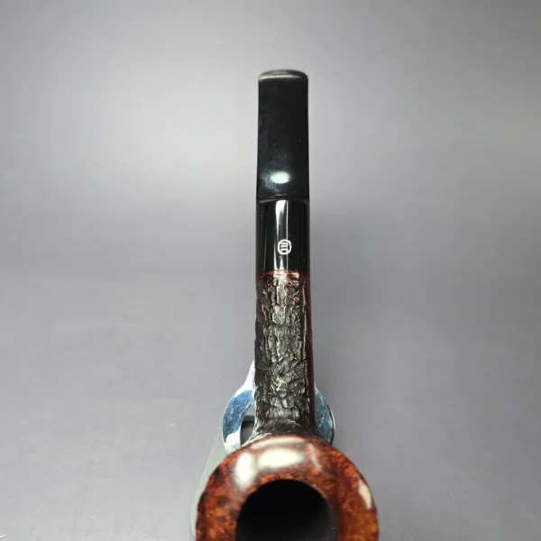 James Upshall Bark EXL Partially Rusticated Dublin Estate Briar Pipe, Unsmoked - Image 6