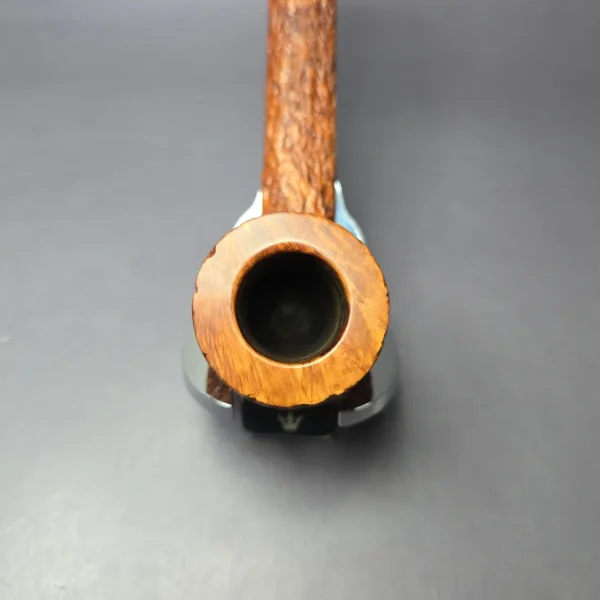 Ferndown (Antique) Bark Rusticated Canadian w/ Silver Estate Briar Pipe, English Estates - Image 6