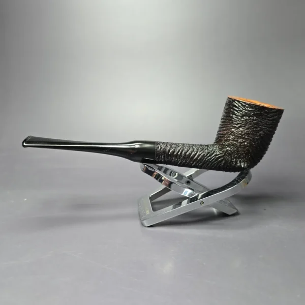 Sasieni Patent Fantail 71 Rusticated Billiard Estate Briar Pipe, English Estates - Image 6