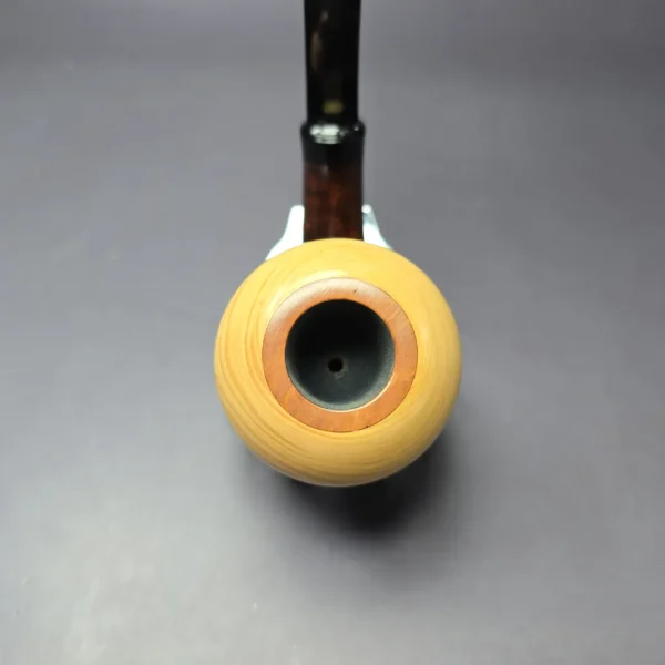 HS Studio Smooth Calabash w/Boxwood Estate Briar Pipe, Unsmoked - Image 6