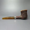 Brebbia MPB Naif 7013 Rusticated Dublin Estate Briar Pipe, Italian Estates, 9mm - Image 6