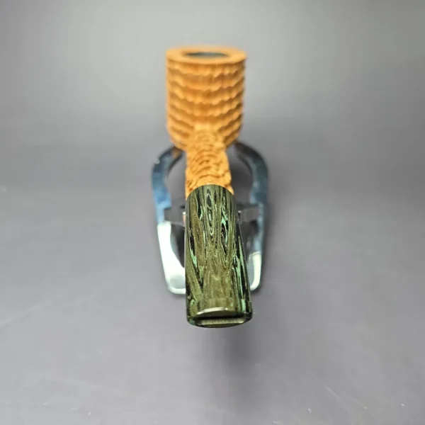 Eclesias Pipes “Dragon Scale” Sandblasted Liverpool Handmade Briar Pipe, New - Image 6