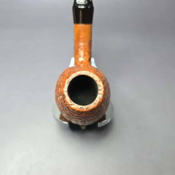 WO Larsen Straight Grain Grade Sandblasted Egg Estate Briar Pipe, Danish Estates - Image 6