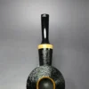 Eclesias Pipes Sandblasted Bullcap w/ Boxwood Handmade Briar Pipe, New - Image 6