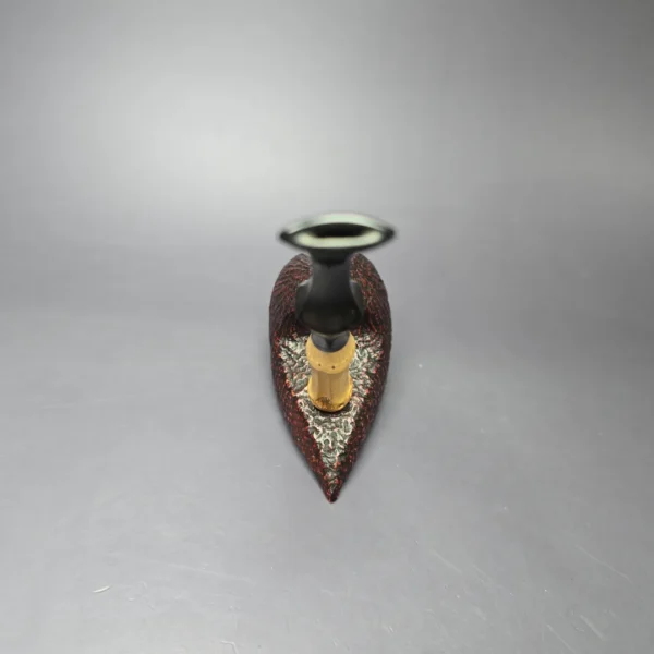 Lasse Skovgaard Sandblasted Elephant's Foot w/ Bamboo Estate Briar Pipe, Unsmoked - Image 6