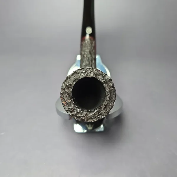 James Upshall Bark Group 6 Rusticated Long Dublin Estate Briar Pipe, Unsmoked - Image 6