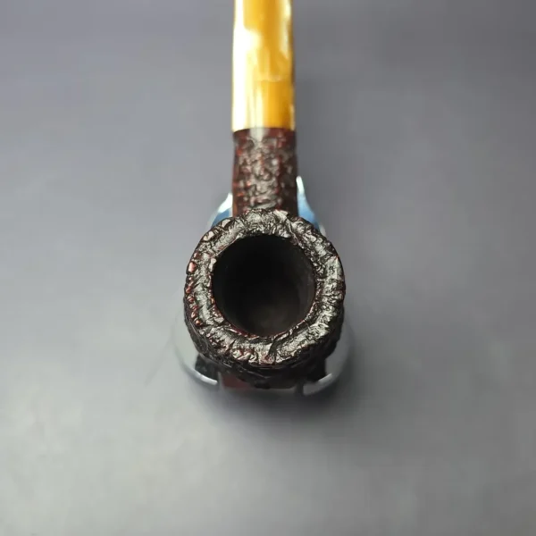 Caminetto Pre-175 Business 155 Rusticated Brandy Estate Briar Pipe, Unsmoked - Image 6