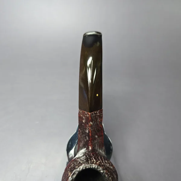 Dunhill 1927 Shell Briar Sandblasted Bent Bulldog Estate Briar Pipe, English Estates - Image 6