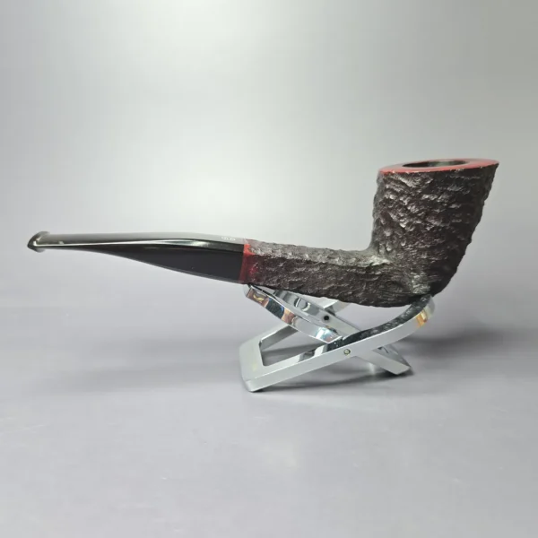James Upshall Bark Group 6 Rusticated Panel Dublin Estate Briar Pipe, Unsmoked - Image 6