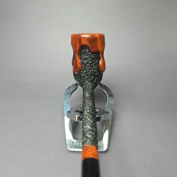 Walt Cannoy 10th Anniversary Cardinal House Morton Wax Drip Handmade Briar Pipe, New - Image 6