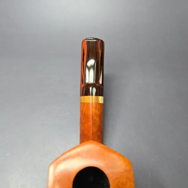 Bjarne Nielsen Signature (B) (Ph. Vigen) Panel Dublin w/ Zebrawood Estate Briar Pipe, Unsmoked - Image 6
