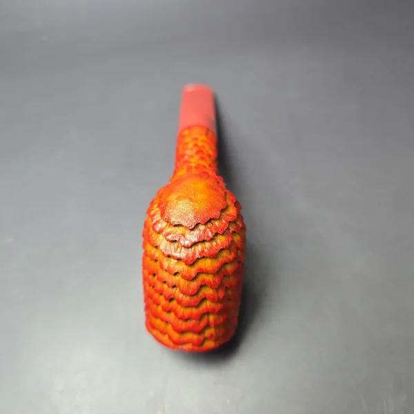 Eclesias Pipes “Dragon Scale” Contrast Sandblast Stack Handmade Briar Pipe, New - Image 7