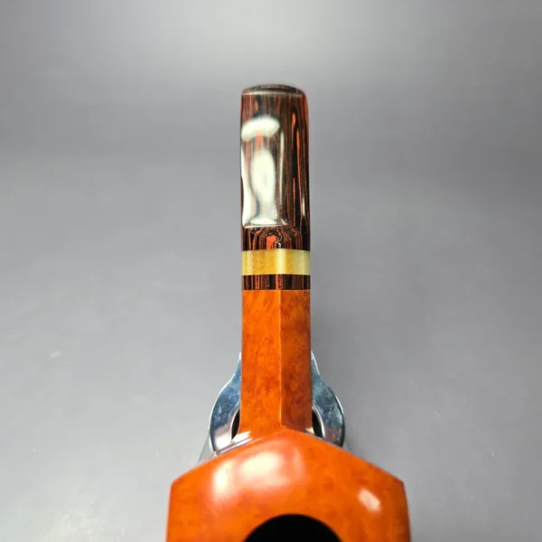 Bjarne Nielsen Signature (C) (Ph. Vigen) Panel Dublin w/ Horn Estate Briar Pipe, Unsmoked - Image 7