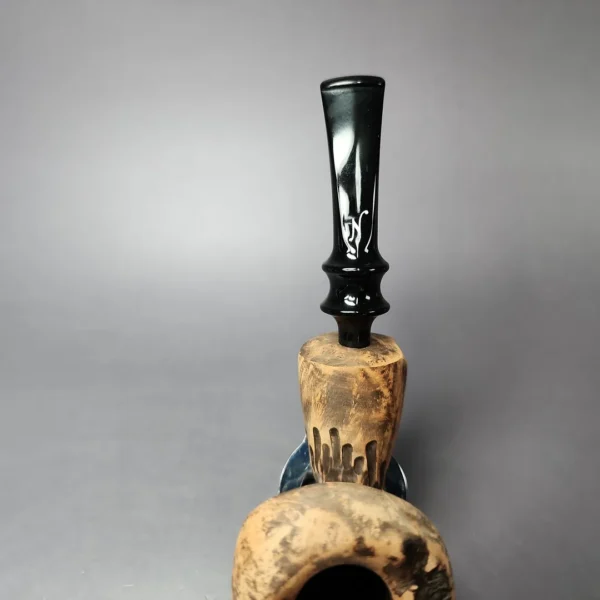 Nording Spruce Matte Rusticated Freehand Estate Briar Pipe, Unsmoked - Image 7