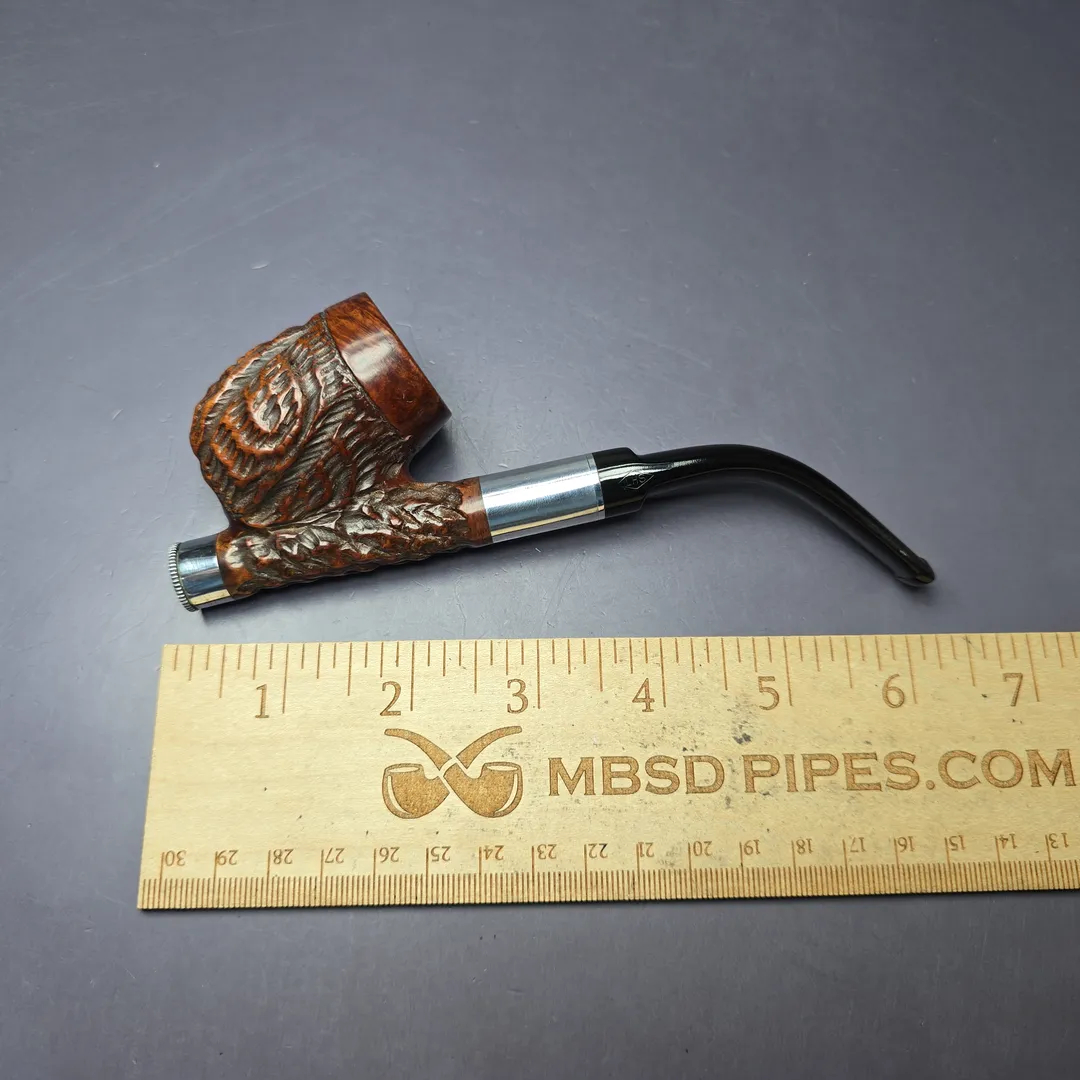 LHS Purex Rusticated Cavalier Estate Briar Pipe, American Estates - Image 7