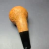C-Pipe Sandblasted Nosewarmer Apple Handmade Briar Pipe, New - Image 7