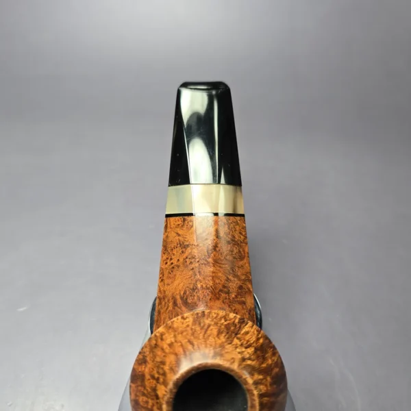 Marek Kando Smooth Wide Shank Bulldog w/Horn Estate Briar Pipe, Other Estates - Image 7