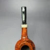 Bonsai Pipes Smooth Squat Apple w/ Ivorite Handmade Briar Pipe, New - Image 7