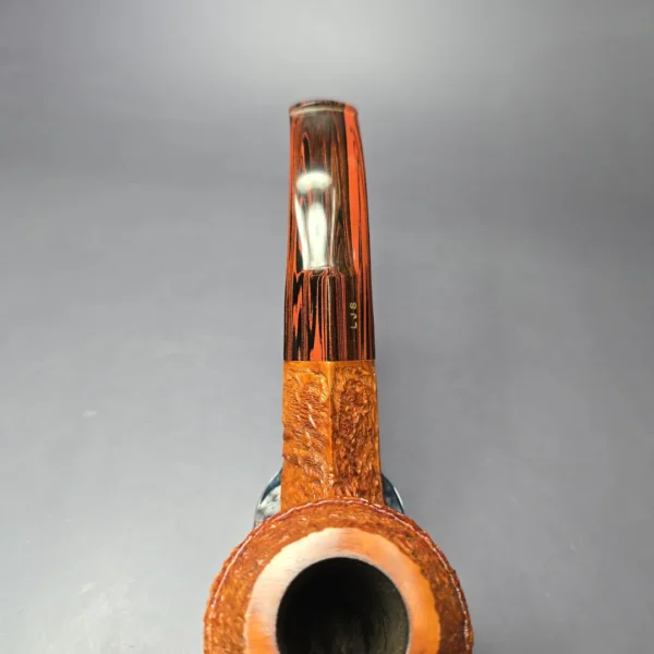 Ferndown Antique Bark 3 Star Rusticated Bulldog w/ Cumberland Estate Briar Pipe, English Estates - Image 7