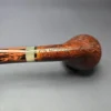 Herriot Pipes Contrast Sandblasted Bent Billiard w/ Horn Handmade Briar Pipe, New - Image 7