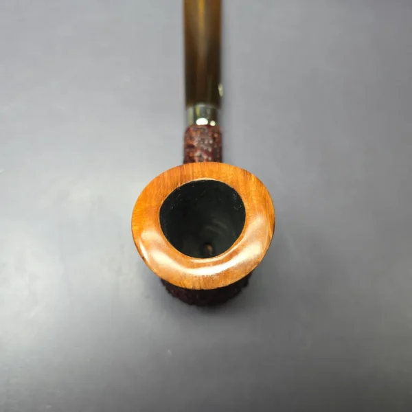 Brebbia MPB Naif 7013 Rusticated Dublin Estate Briar Pipe, Italian Estates, 9mm - Image 7