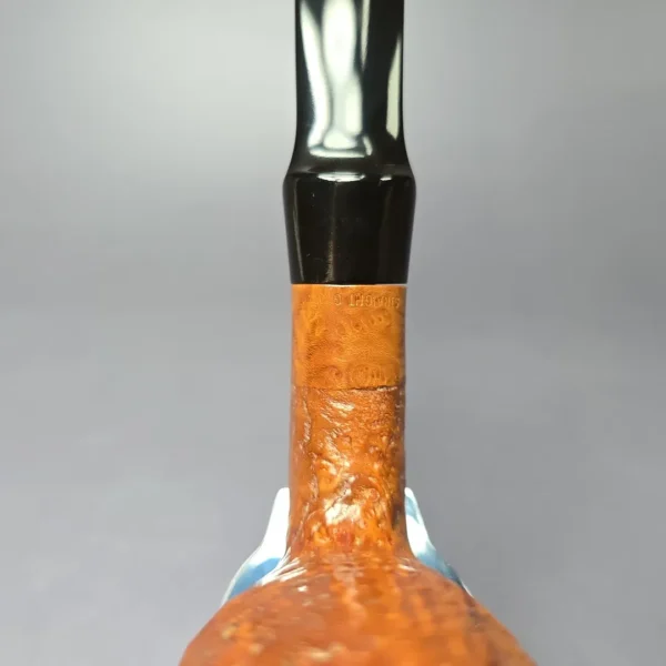 WO Larsen Straight Grain Grade Sandblasted Egg Estate Briar Pipe, Danish Estates - Image 7