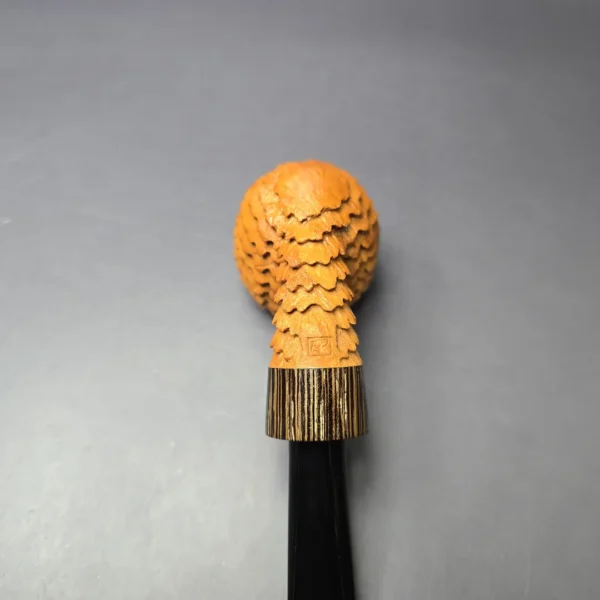 Eclesias Pipes “Dragon Scale” Sandblasted Acorn w/ Wenge Handmade Briar Pipe, New - Image 7