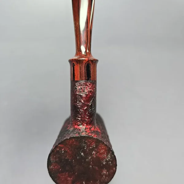 Eclesias Pipes “Dragon Scale” Contrast Sandblasted Poker Handmade Briar Pipe, New - Image 7