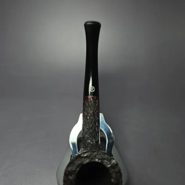 James Upshall Bark Group 6 Rusticated Long Dublin Estate Briar Pipe, Unsmoked - Image 7
