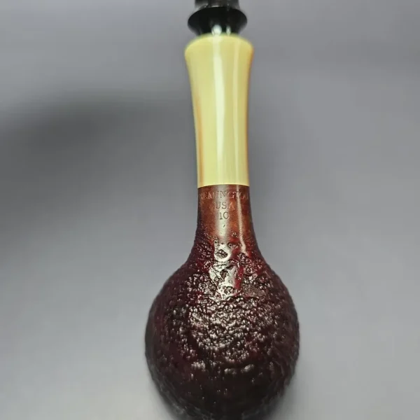 Adam Remington Sandblasted Dublin w/ Horn Estate Briar Pipe, Unsmoked - Image 7
