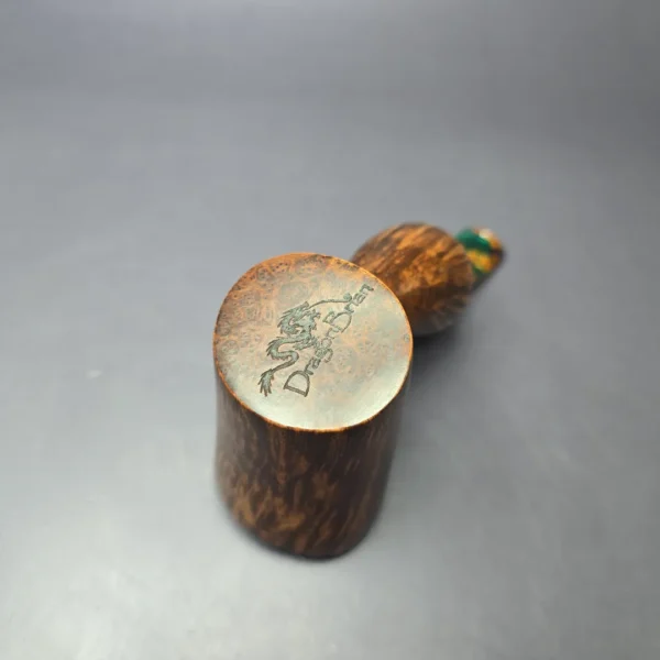 Dragon Briars by Joshua Ronish Smooth Poker Estate Briar Pipe, Unsmoked - Image 7