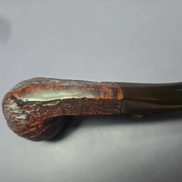 Dunhill 1927 Shell Briar Sandblasted Bent Bulldog Estate Briar Pipe, English Estates - Image 7