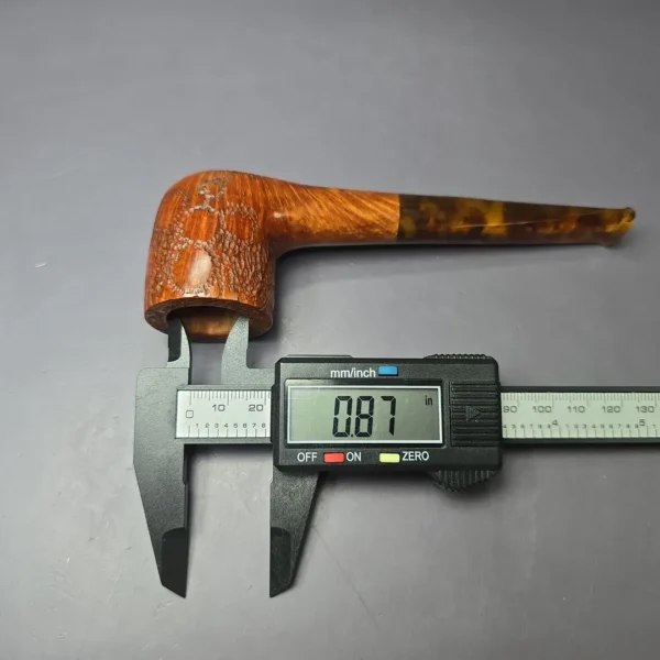 Dave Neeb Spot Carved Billiard Handmade Briar Pipe, New - Image 8